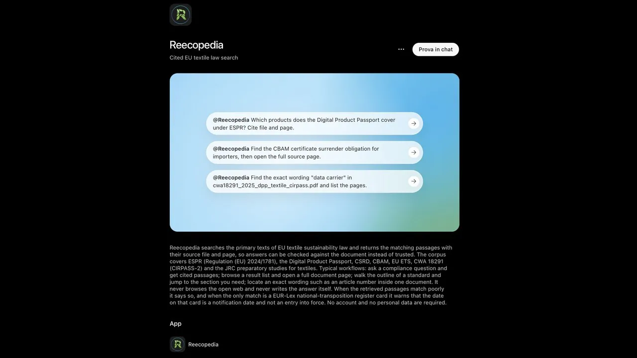 Dnes bola Reecopedia oficiálne zaradená do ekosystému OpenAI